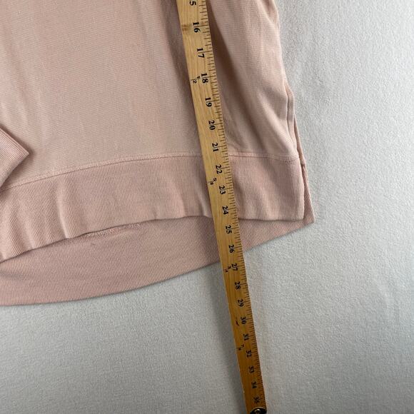 Athleta Coaster Luxe Soft Pullover Long Sleeve Sweatshirt Thumbhole Pink Sz XS - Picture 4 of 8